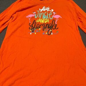 Let’s‎ Jingle and Flamingle shirt size small Christmas’s shirt